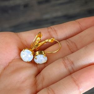 Greek earrings opal inspired